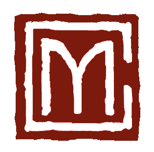 Mikael Cromsjö's red seal stamp with the initials MC